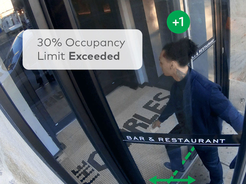 Customer entering business with MyGuardianAlarm app notification show details