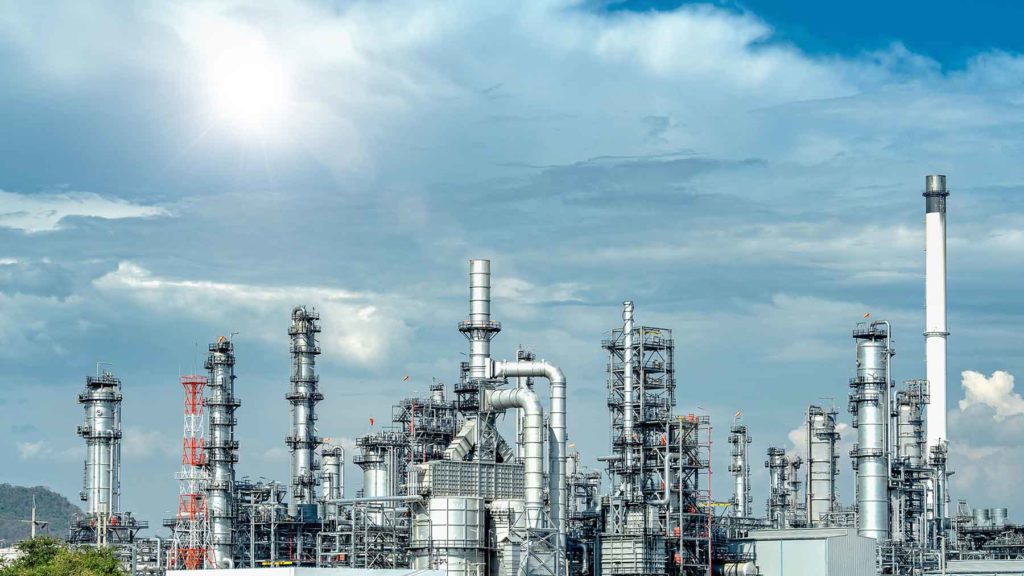 Industrial complex with fuel infrastructure