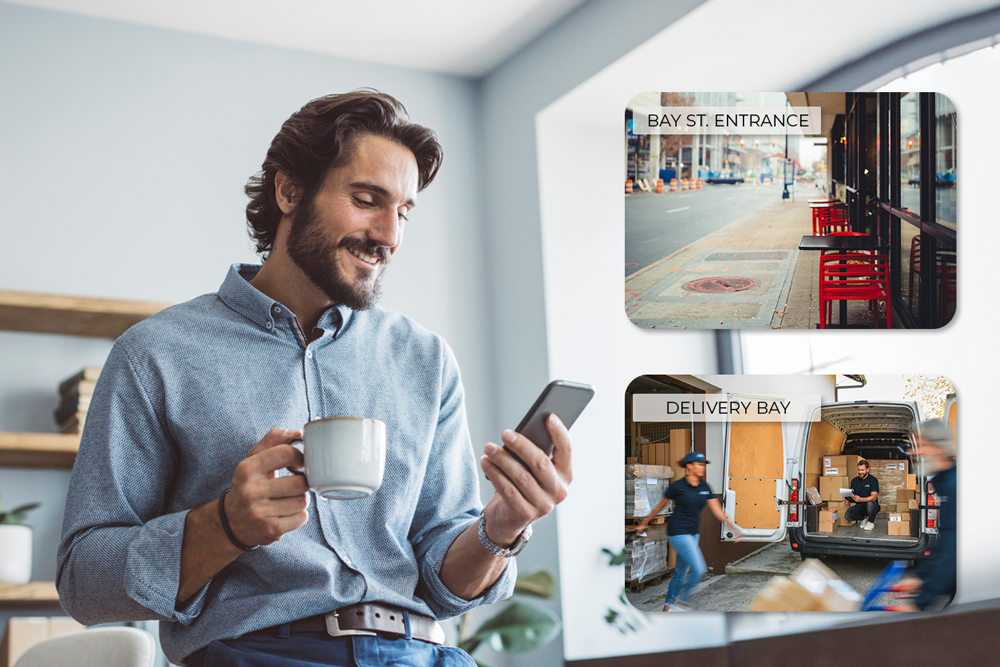 Restaurant owner looking at his business on MyGuardianApp